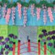 医療デイケア　なないろの森　５月作品『藤と菖蒲』『鯉のぼり』